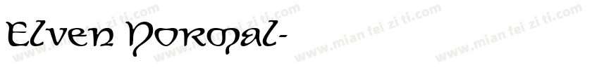 Elven Normal字体转换